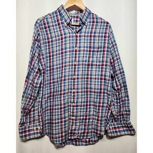 Peter Millar Men's Large Plaid Long Sleeve Button Down‎ Long Sleeve Shirt